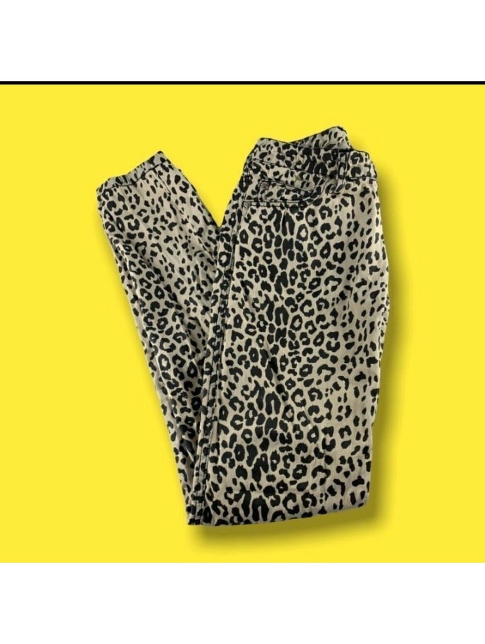 Tripp NYC Women's Sz 1 Y2K Leopard Skull Skinny Jeans Gothic